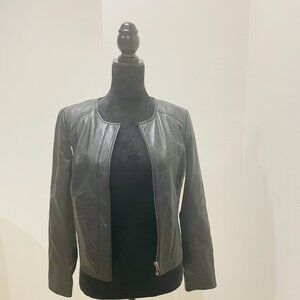 Halogen Genuine Leather Jacket